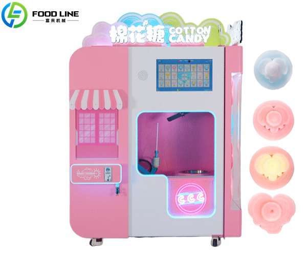 robot cotton candy vending machine
