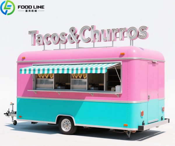 fast food round trailer
