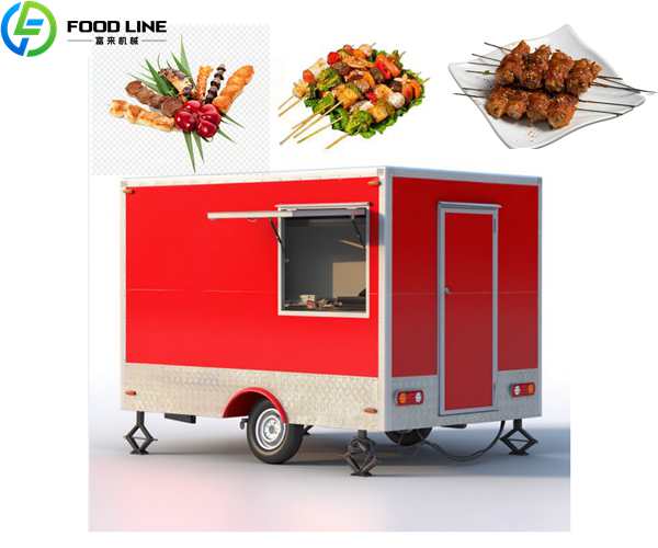 red bbq trailer