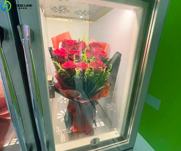 flower vending machine detail