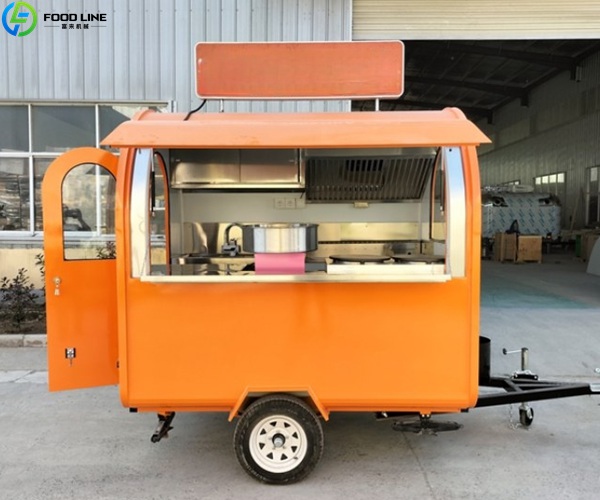 orange food trailer