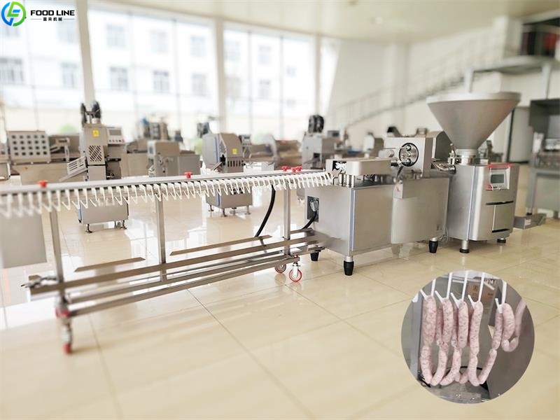 sausage processing line