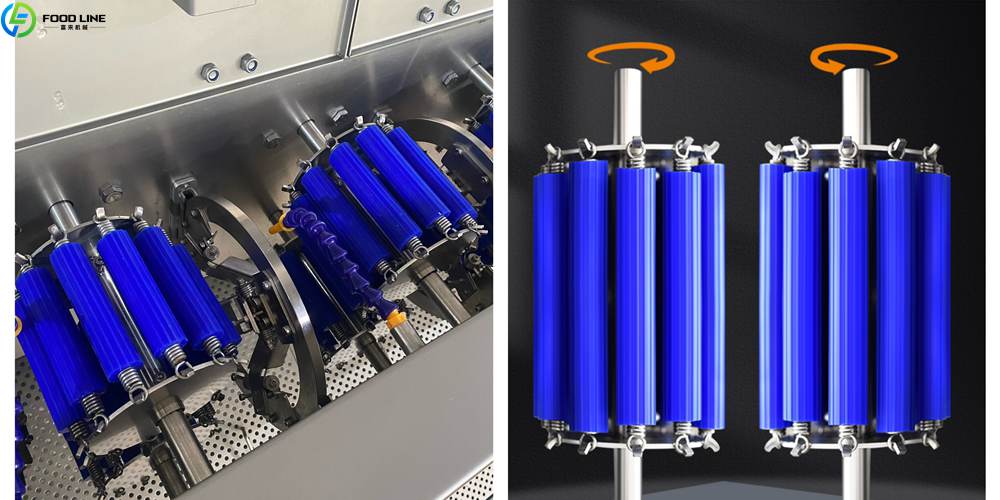 white radish peeling machine details
