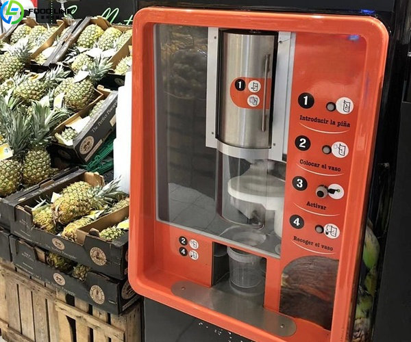 apple juice vending machine detail