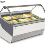 commercial ice cream display case