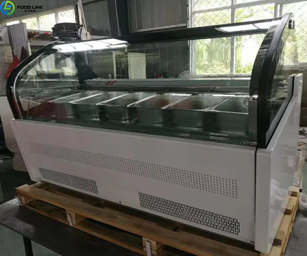 ice cream freezer display cabinet