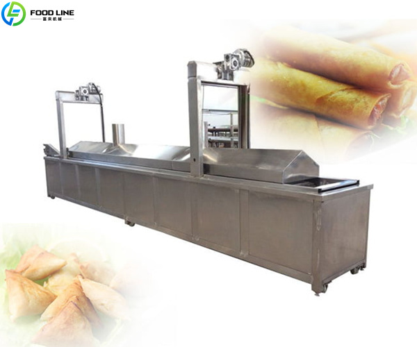 large frying line machine