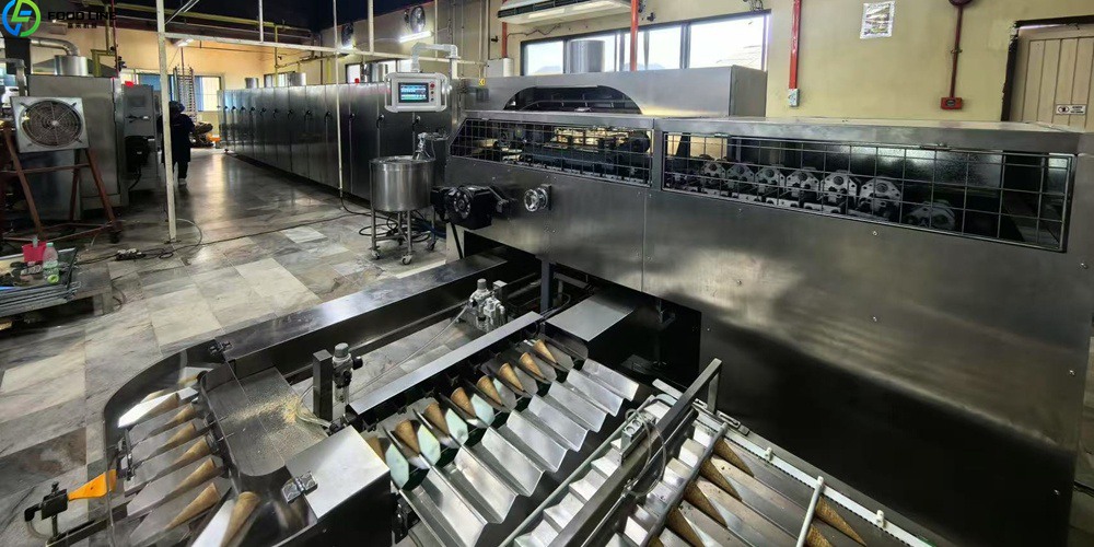 ice cream cone processing line