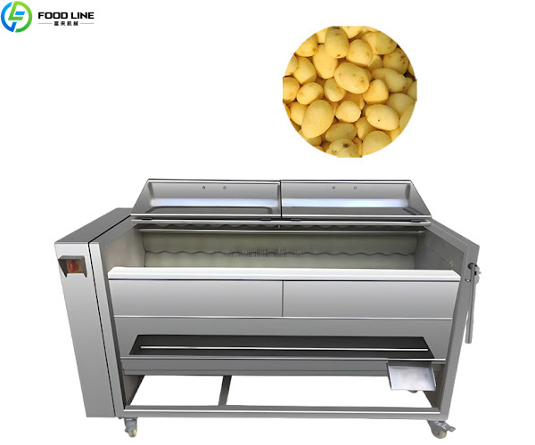 potato washing and peeling machine