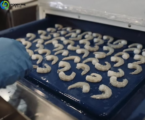 prawn peeling result