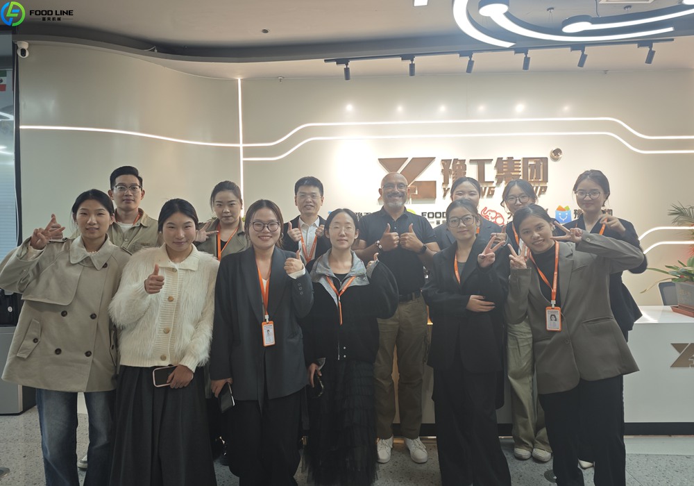 wx team takes photos with customers