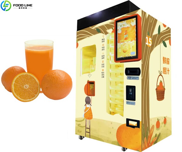 automatic orange juice vending machine