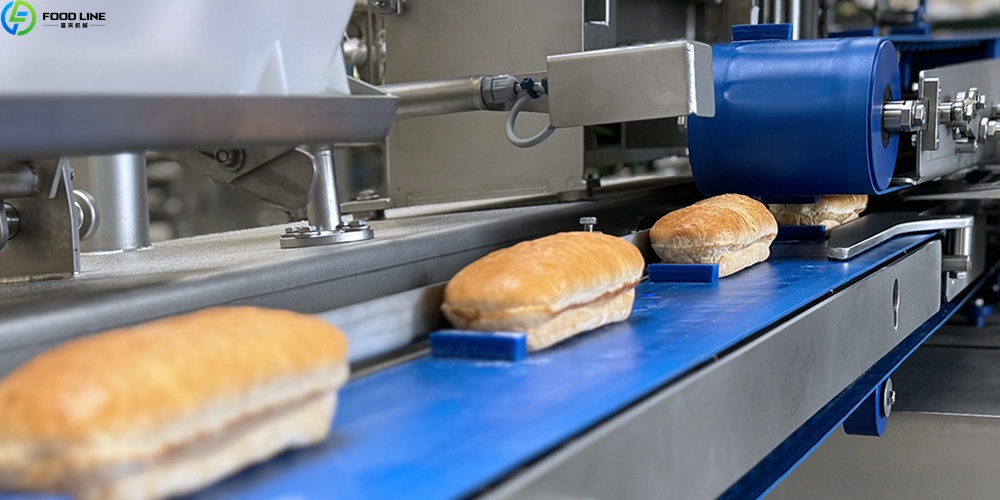 bread processing line detail