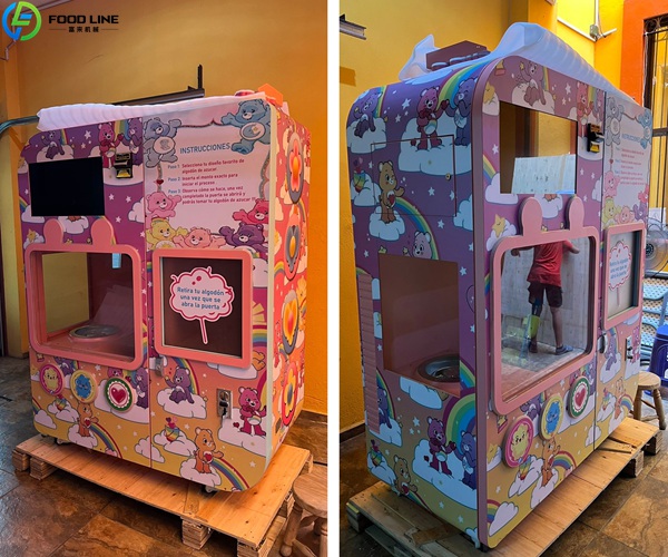 flower cotton candy vending equipment