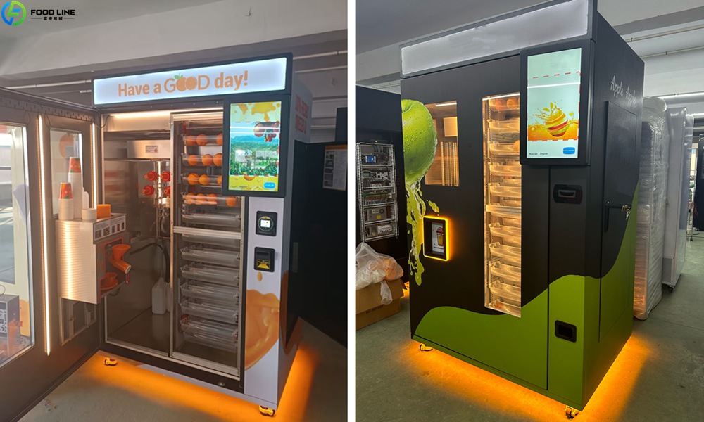 fresh orange juice vending machine