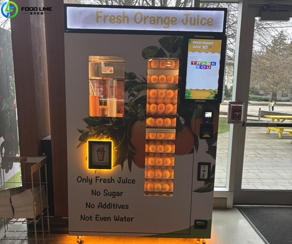 orange juice vending machine business
