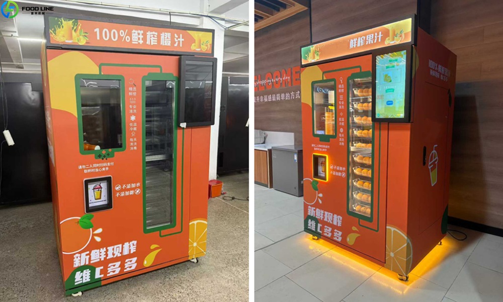 orange juice vending machine