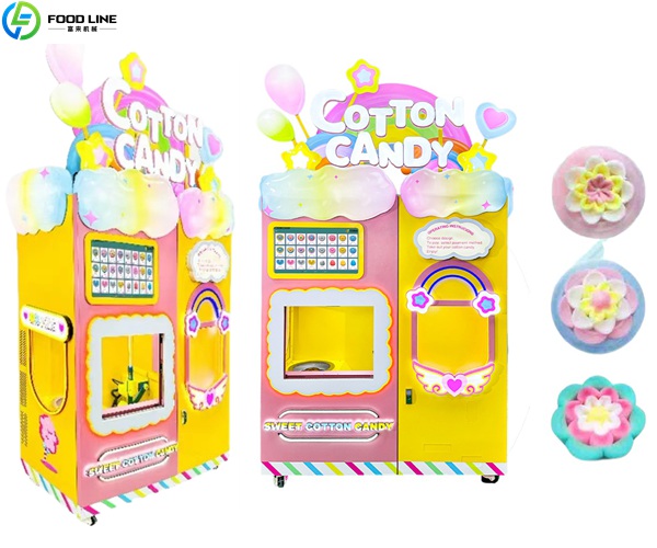 robot cotton candy vending device