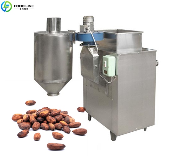 peeling device for cocoa