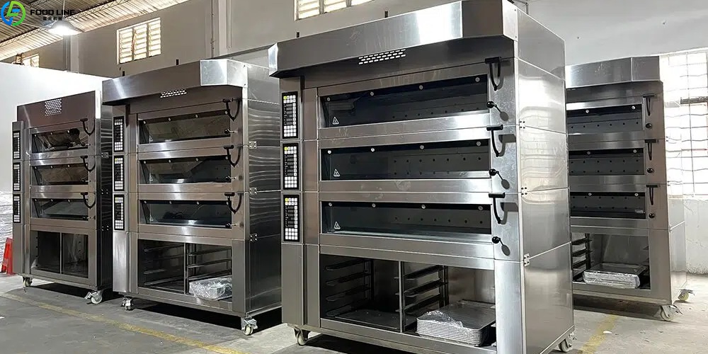 3 layers deck oven device