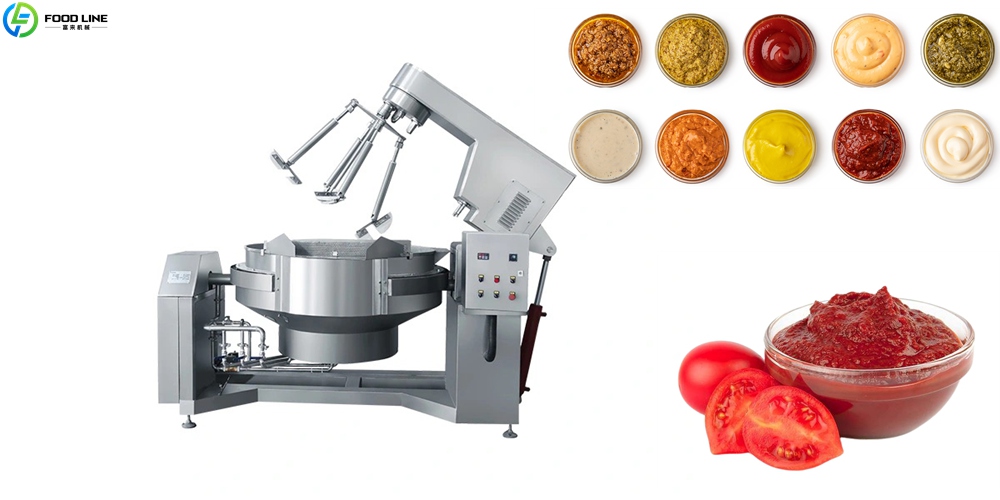 kettle mixer for food processing