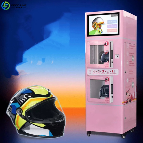 cleaning machine for helmet machine