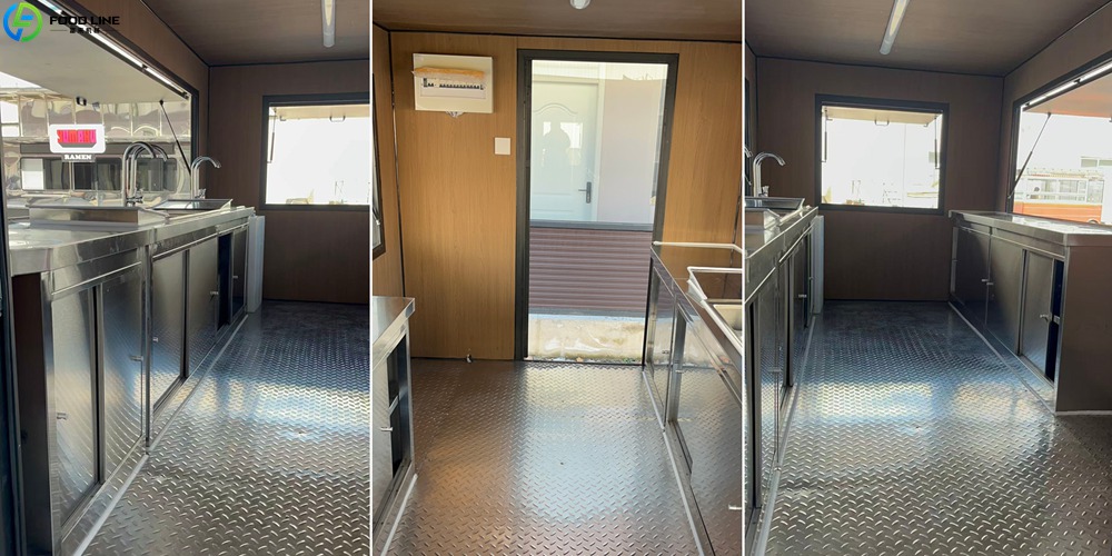 custom food trailer interior