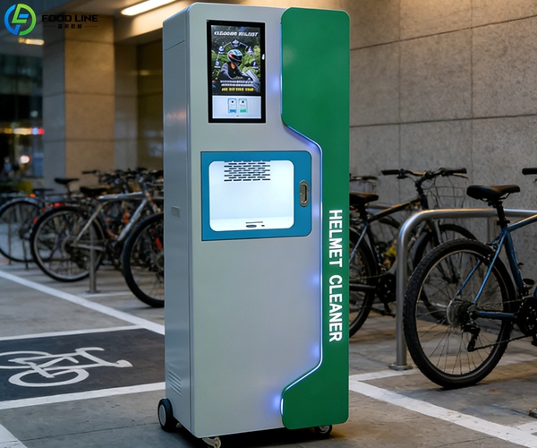 smart device for helmet cleaning