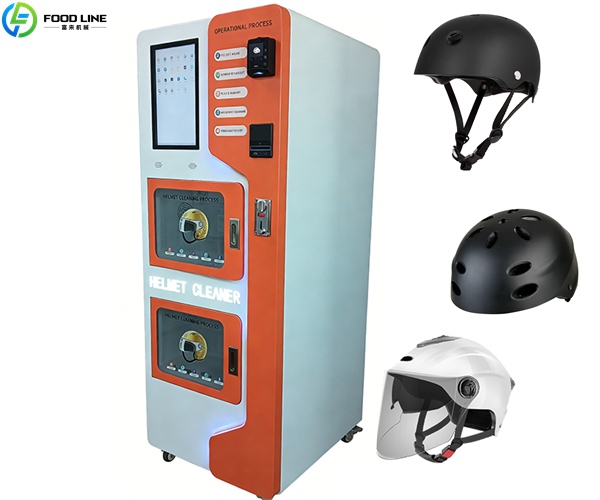 smart helmet cleaning device