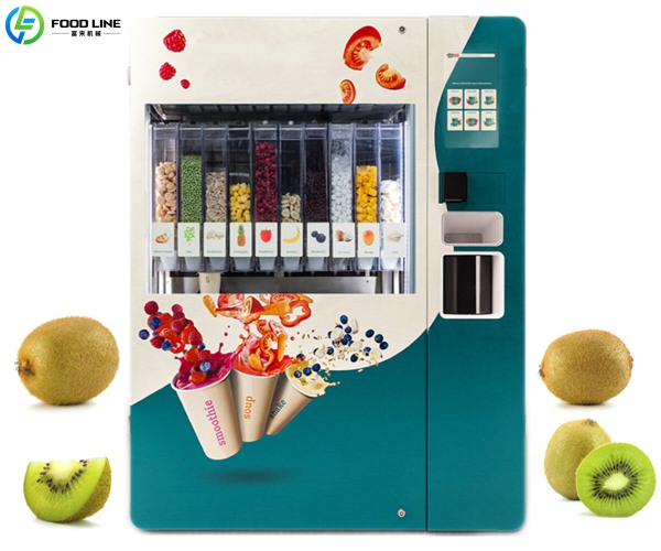 fresh fruit smoothie vending device
