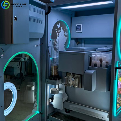 ice cream vending device interior