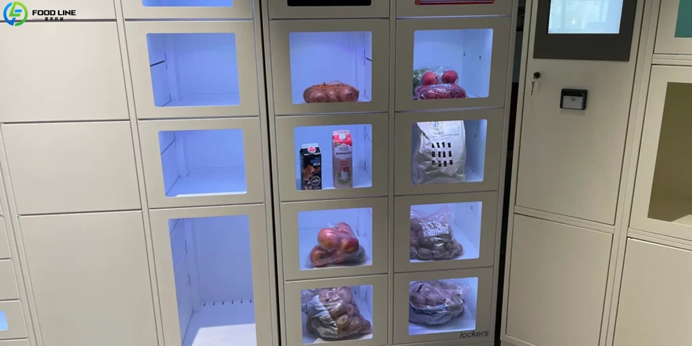 locker vending device detail