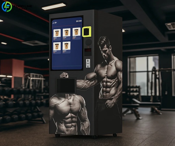 protein shake vending machines are used in gyms