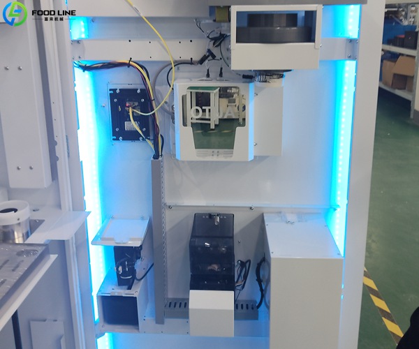 protein vending machine interior