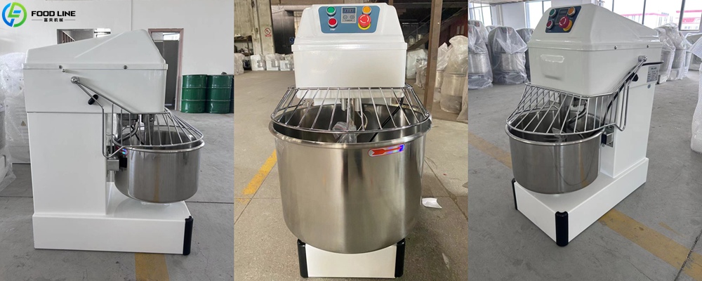 various views of the dough mixer