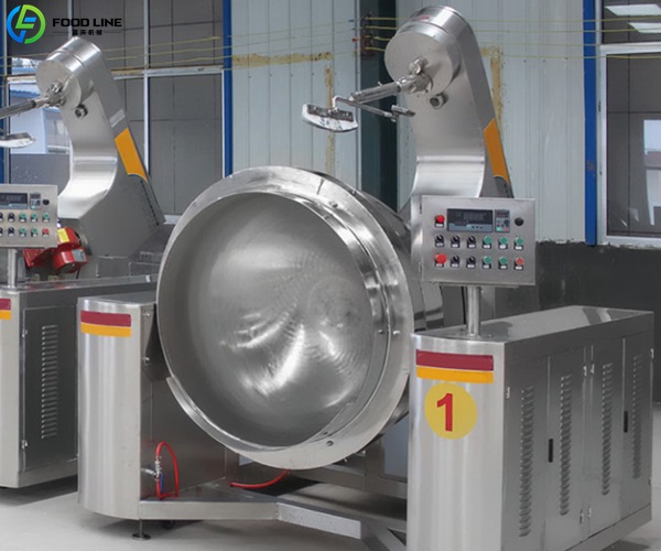 jacketed kettle in tomato sauce production line