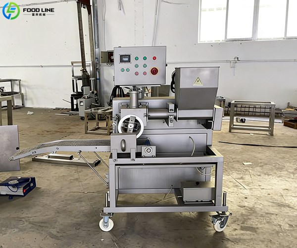 large scale meat patty forming device