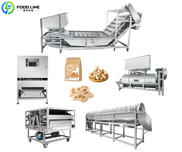 cashew production line shelling section