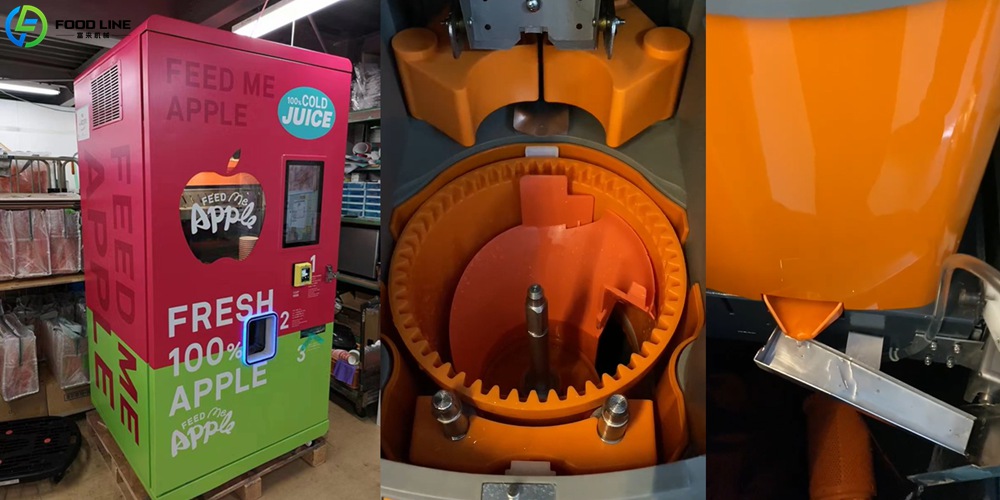 vending device for apple juice