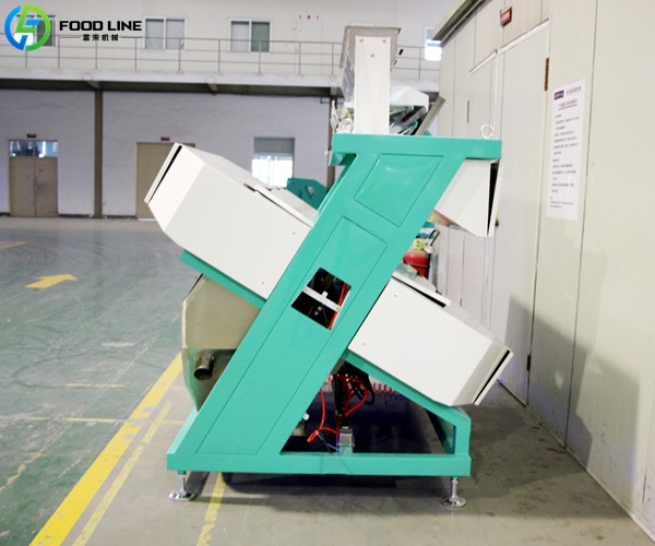 side view of the color sorting device
