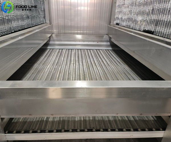 tunnel quick freezing device interior