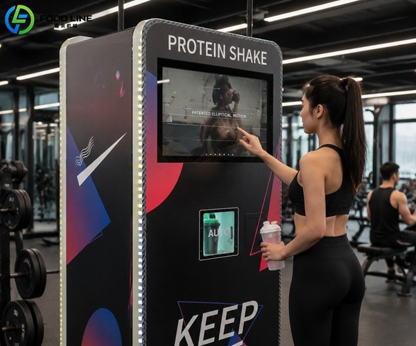 usage scenarios for 805 protein shake vending device