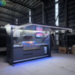 Modular BBQ Outdoor Kitchen 3.5m outdoor kitchen with lights on