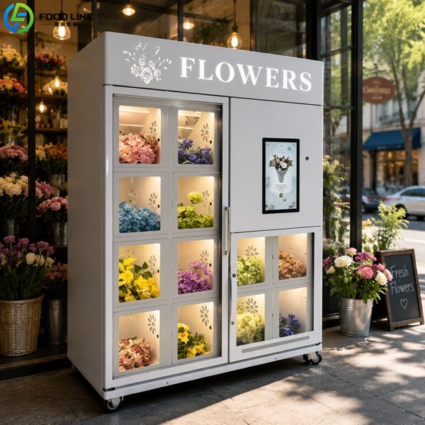 automatic vending device for flowers