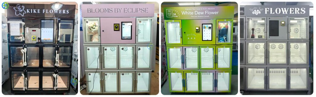 customized fresh flower vending device