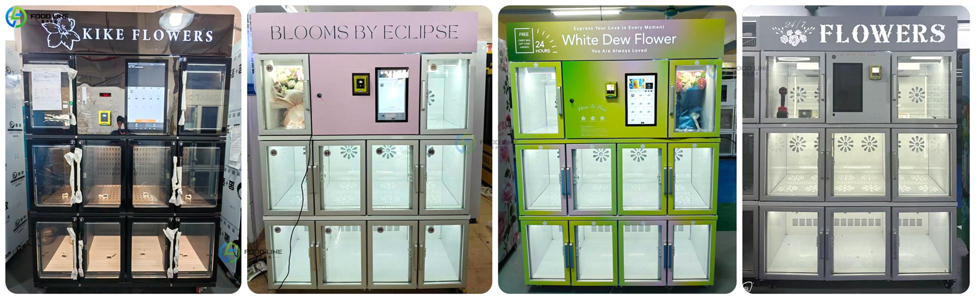 customized fresh flower vending device