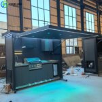 Weatherproof Outdoor Kitchen for Sale in UK outdoor kitchen blue lighting