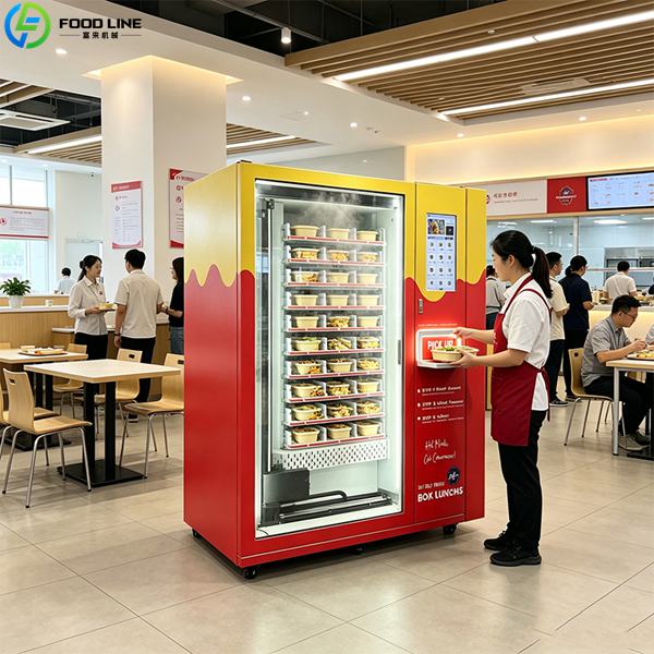 photo of the actual bento vending device