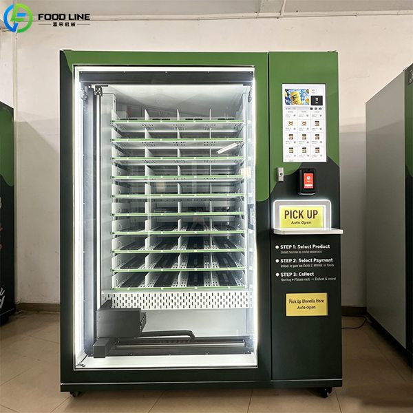 photo of the green bento vending device