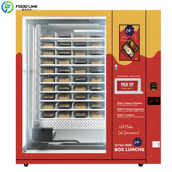 vending device for hot food
